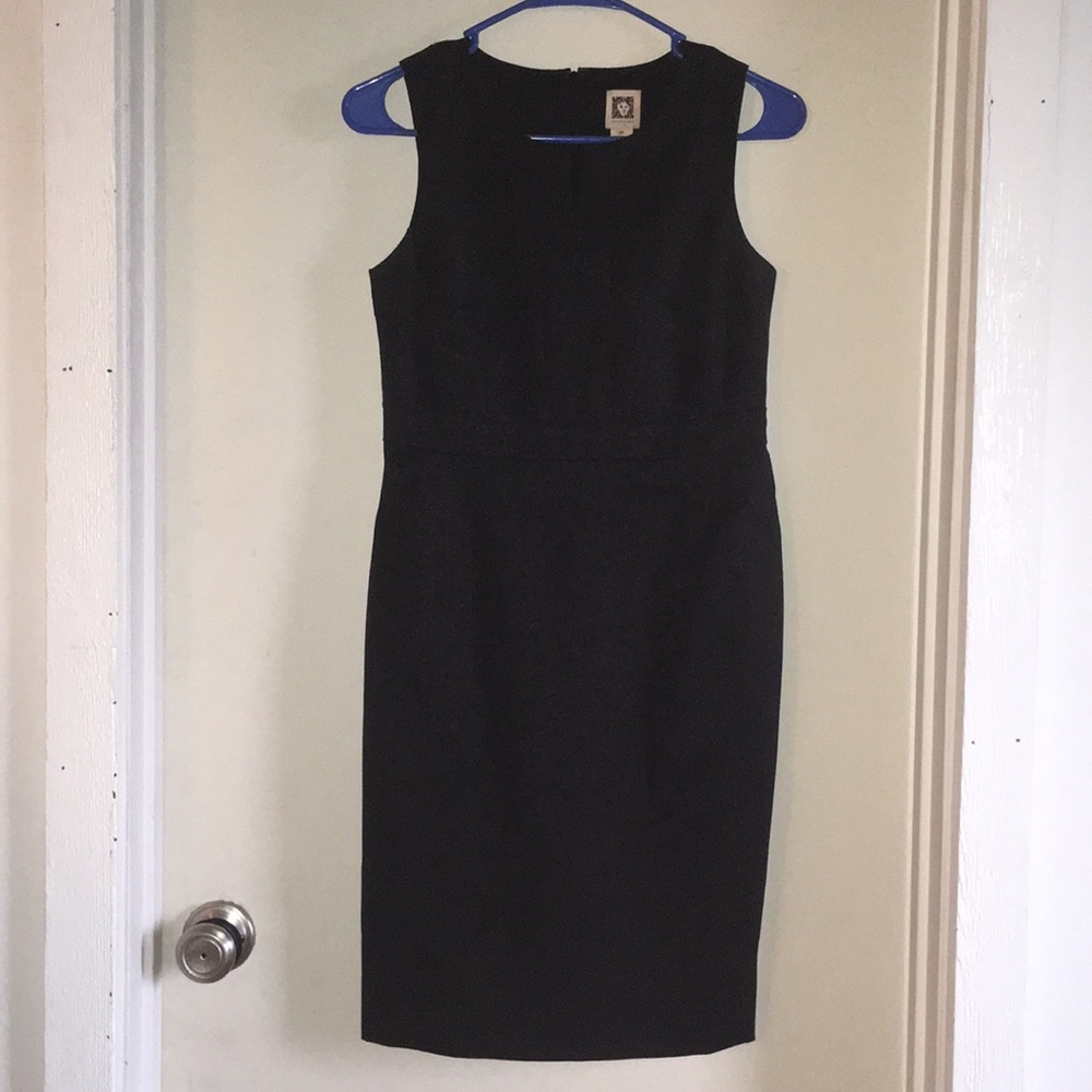 Anne Klein Black Sheath Dress